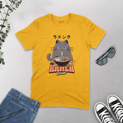 Ramen Lover Cat T-Shirt – Cute Noodle Cat Graphic Tee