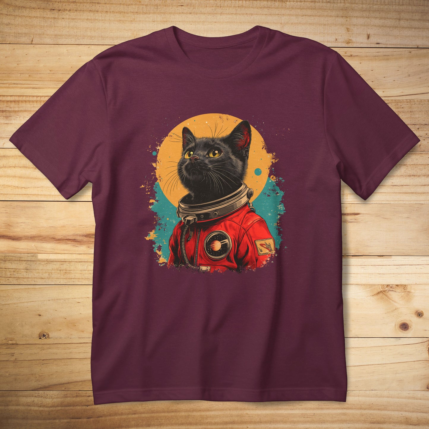 Black Cat Astronaut T-Shirt