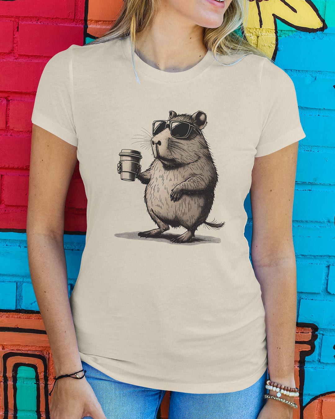 Cool Hipster Guinea Pig T-Shirt