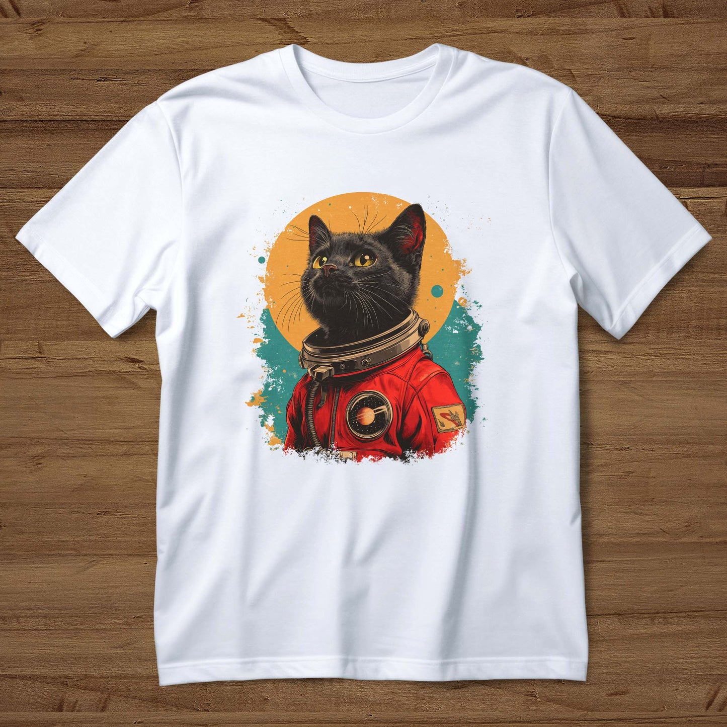 Black Cat Astronaut T-Shirt